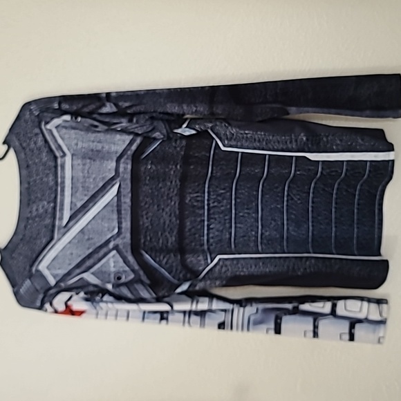 Marvel Winter Soldier Mens Graphic Compression Long Sleeve 3D Print Shirt Sz 2XL - Picture 14 of 15